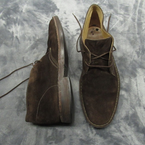PEAL & CO Suede Chukka Boots Mens 11 D Casual Italian Leather‎ Shoes Formal Heel main image 4